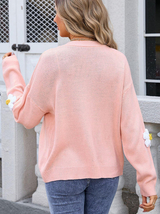 Angel Wings Crochet Flower Button Up Cardigan Carauana Store