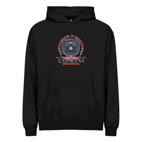 CaRaUaNa Unisex Hoodie Schwarz Baumwolle