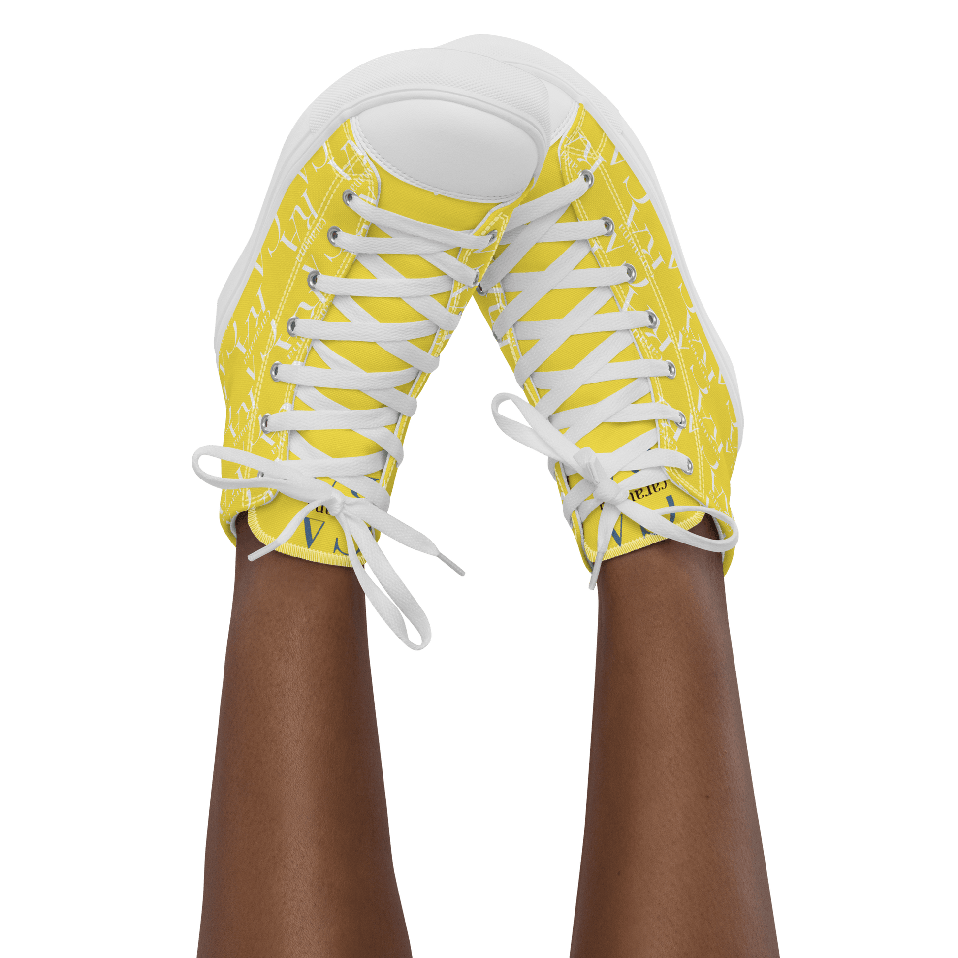 CARAUANA Hip Hop canvas shoes Yellow Branded