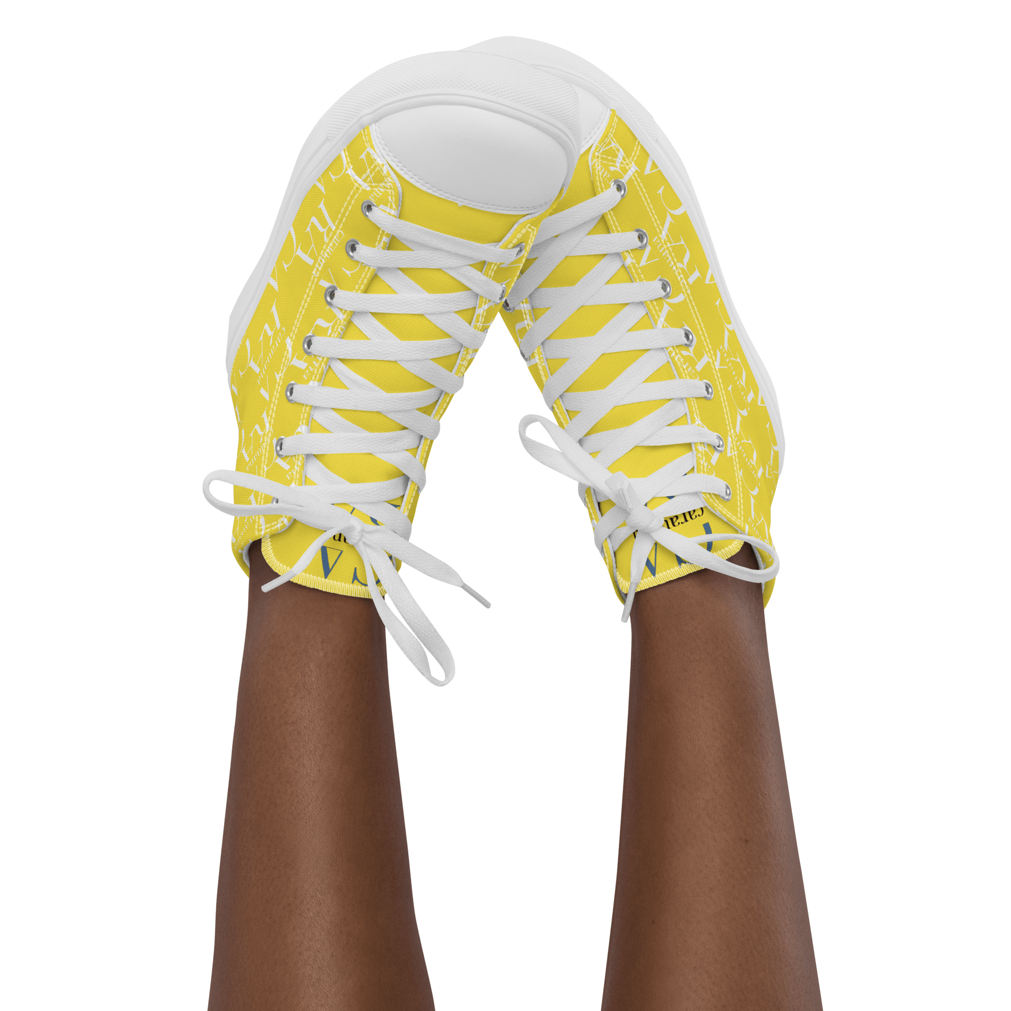 CARAUANA Hip Hop canvas shoes Yellow Branded Carauana Store