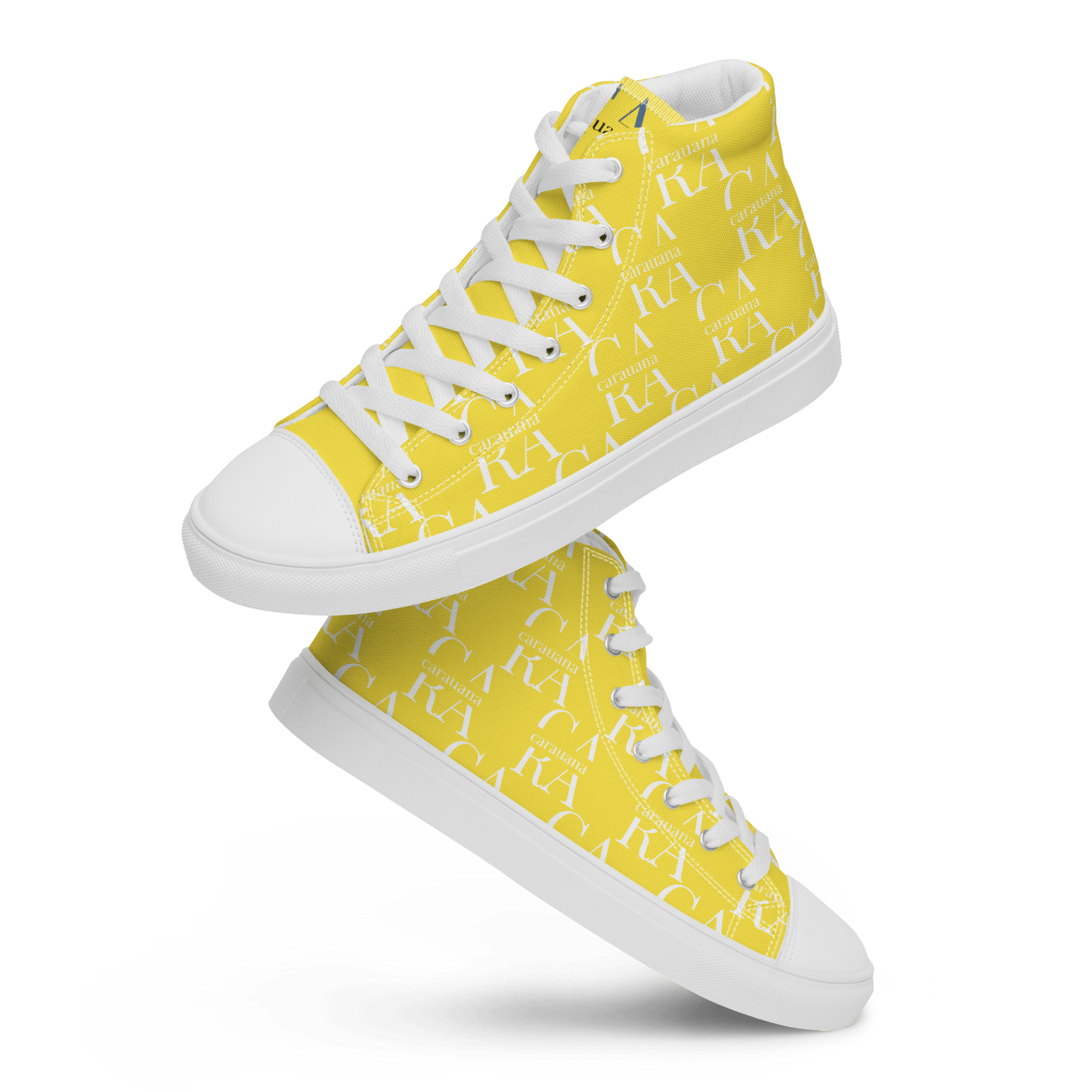 CARAUANA Hip Hop canvas shoes Yellow Branded