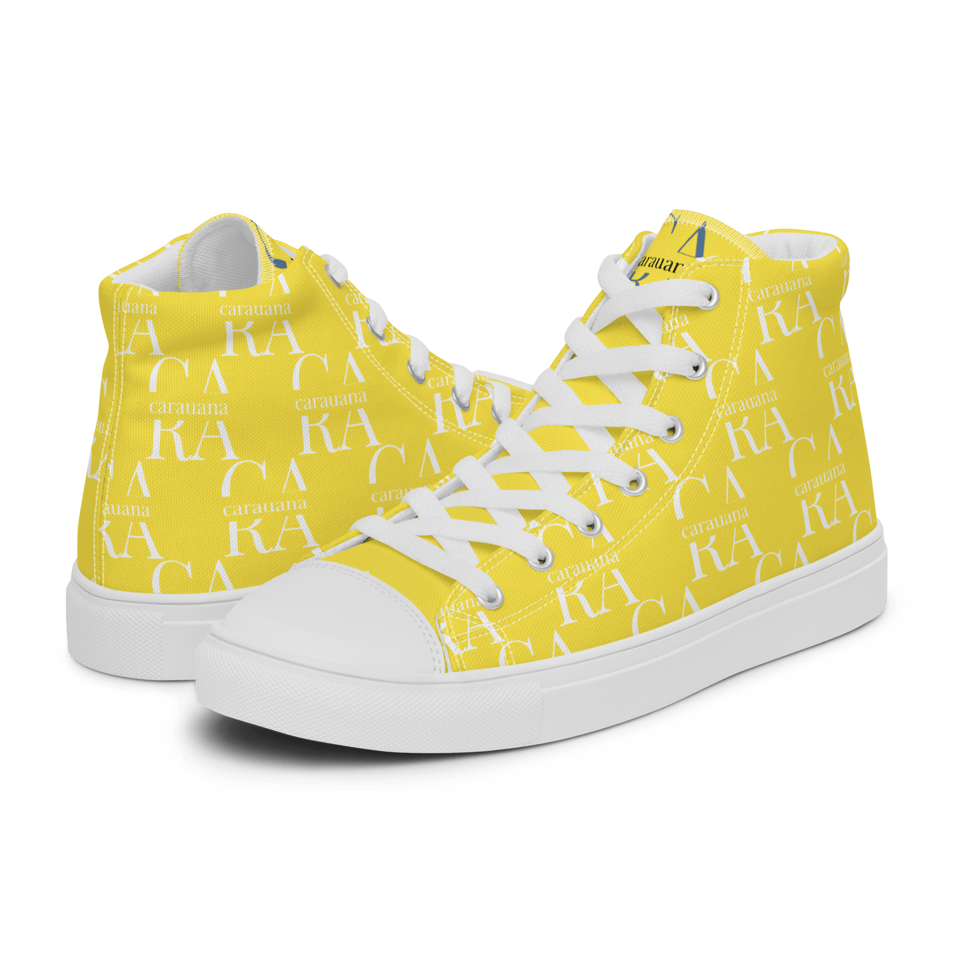 CARAUANA Hip Hop canvas shoes Yellow Branded