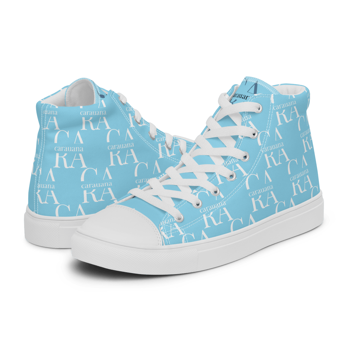 CARAUANA Hip Hop canvas shoes sky blue Branded