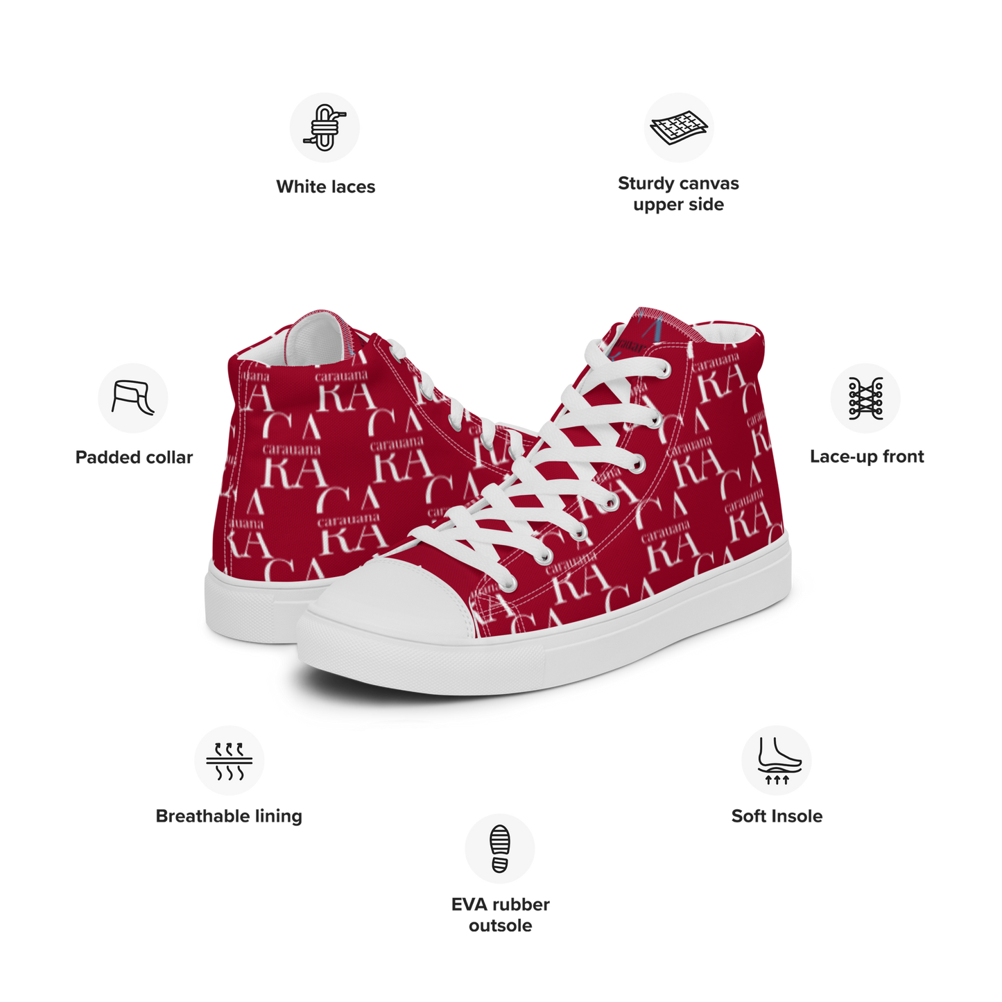 womens-high-top-canvas-shoes-RED