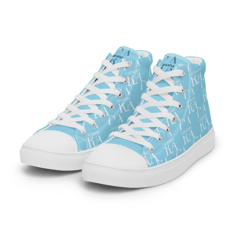 CARAUANA Hip Hop canvas shoes sky blue Branded