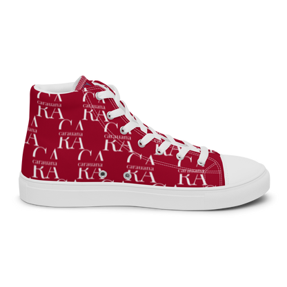 womens-high-top-canvas-shoes-RED