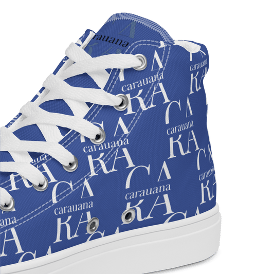CARAUANA Hip Hop canvas shoes Blue Branded Carauana Store