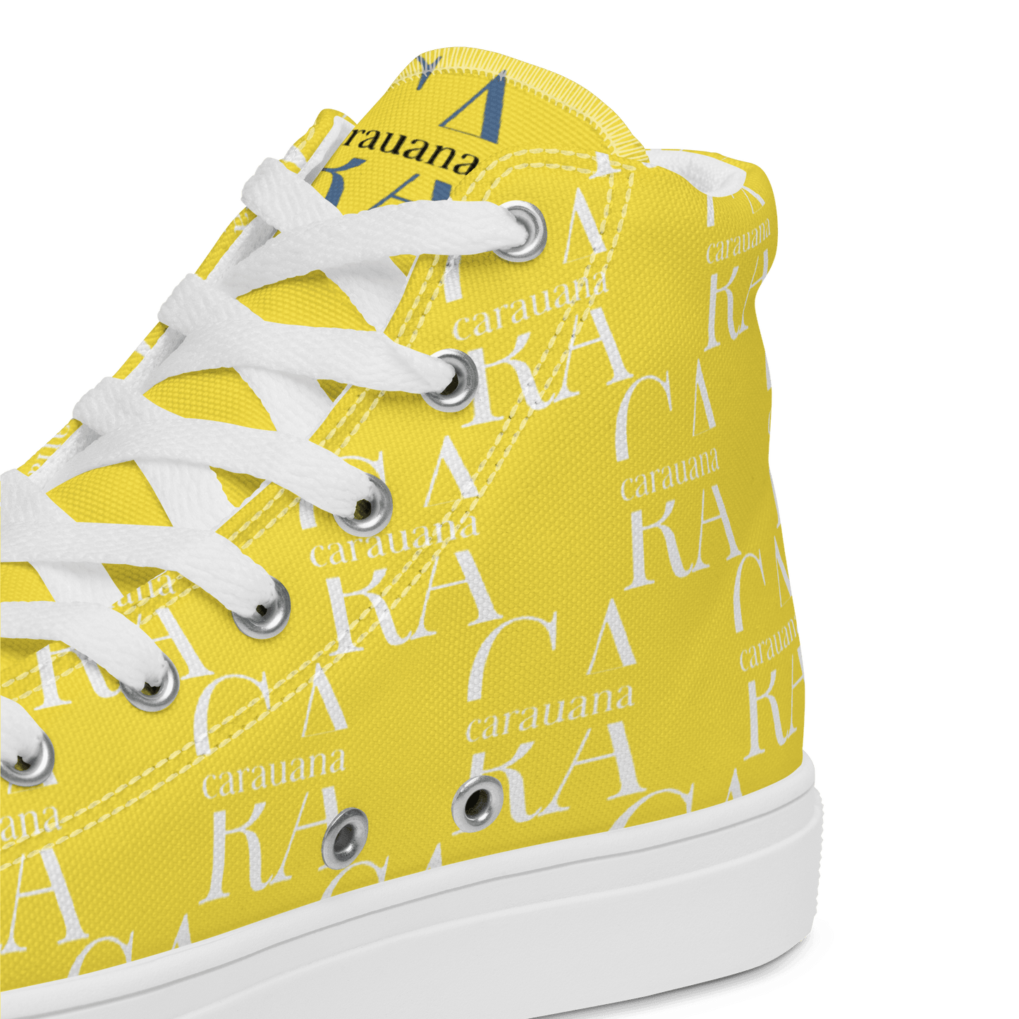 CARAUANA Hip Hop canvas shoes Yellow Branded