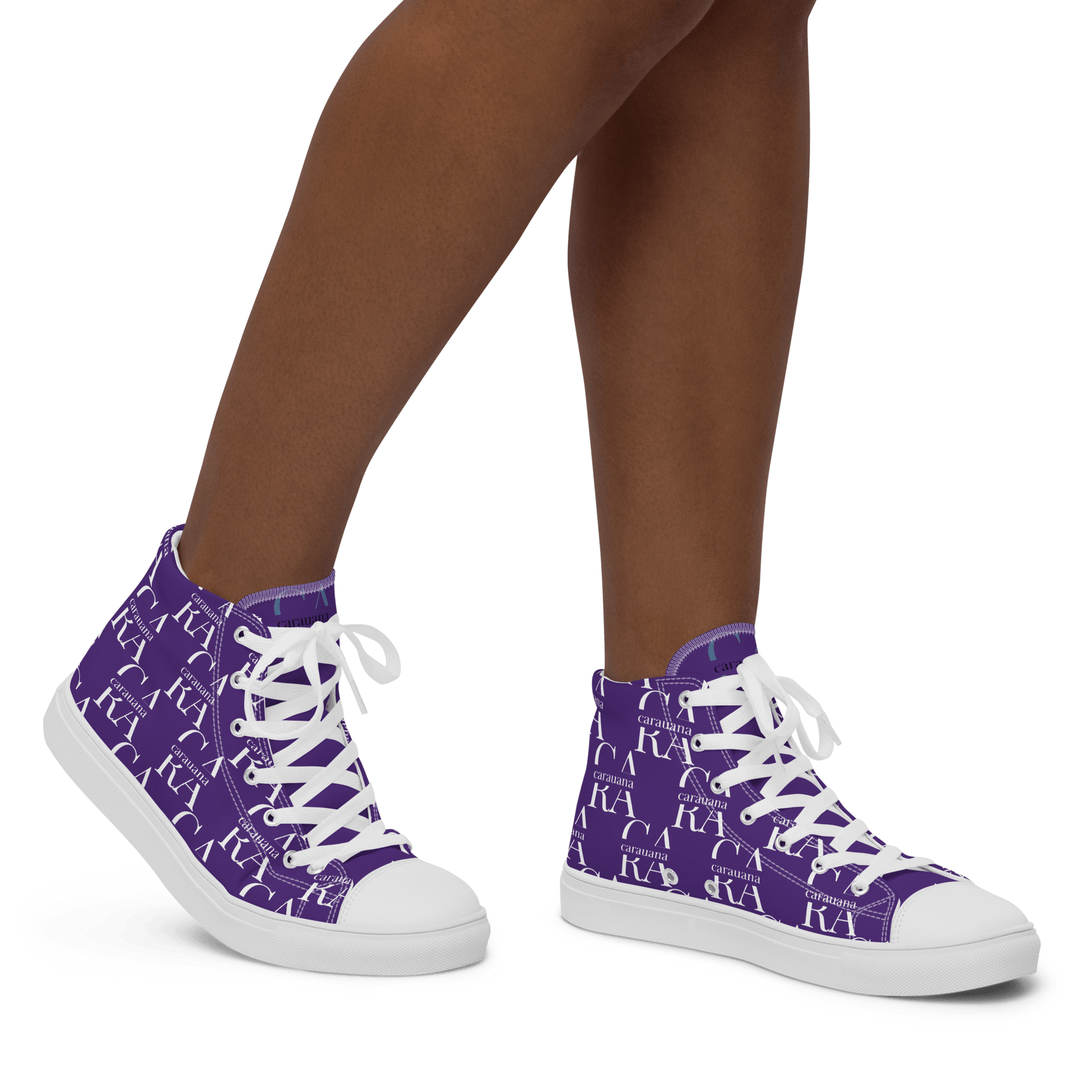 CARAUANA Hip Hop canvas shoes violet Branded