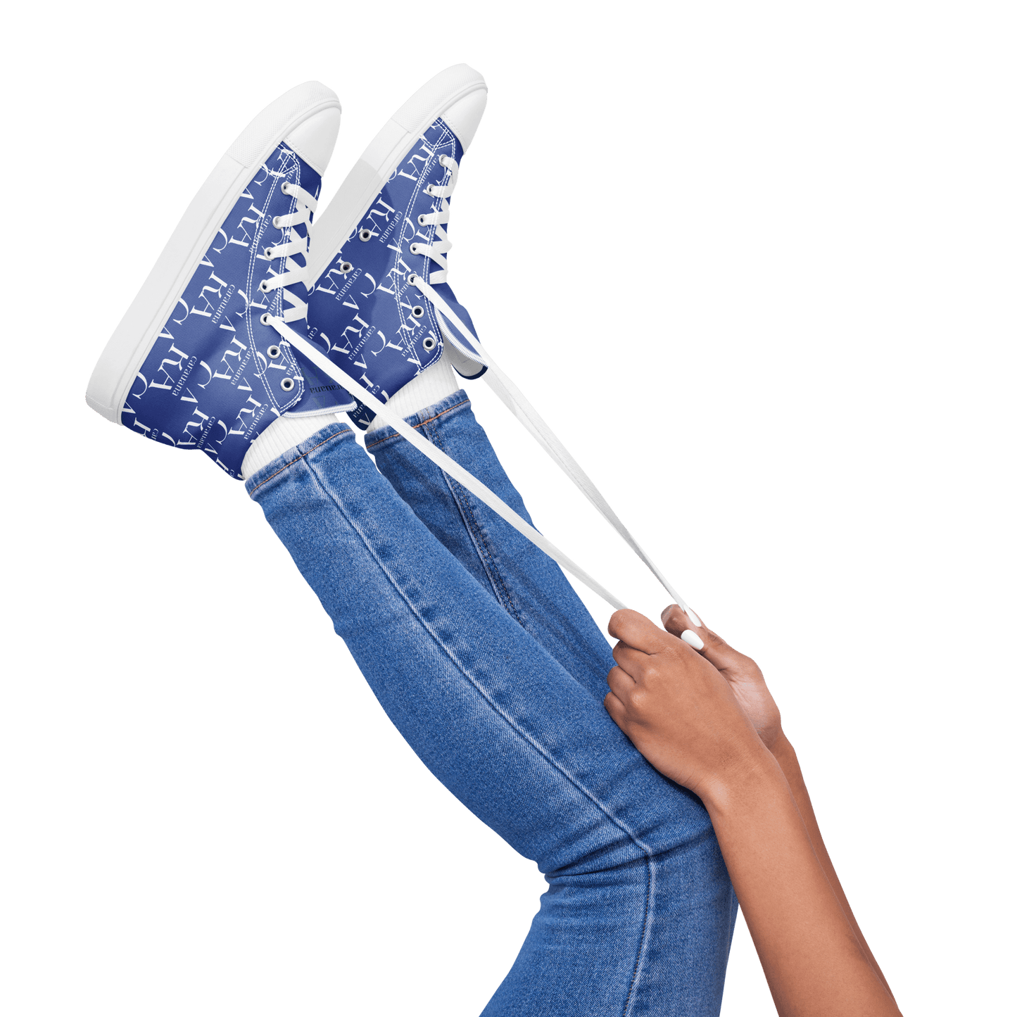 CARAUANA Hip Hop canvas shoes Blue Branded