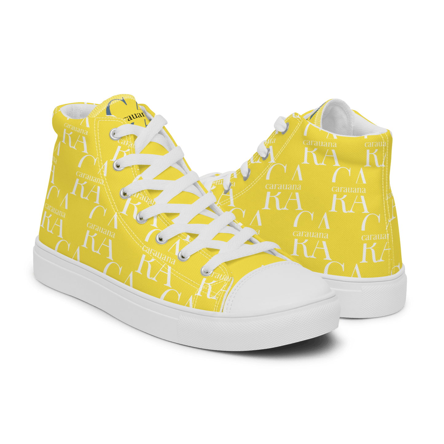 CARAUANA Hip Hop canvas shoes Yellow Branded