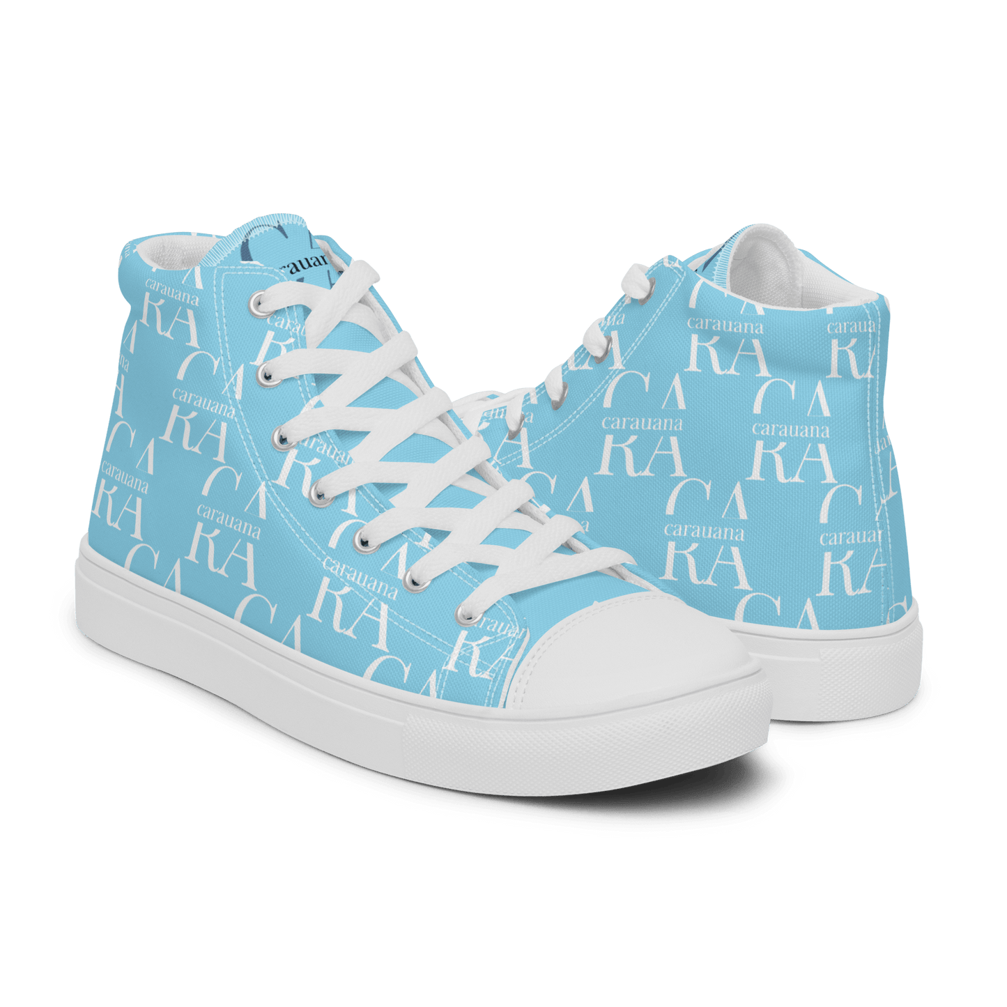 CARAUANA Hip Hop canvas shoes sky blue Branded