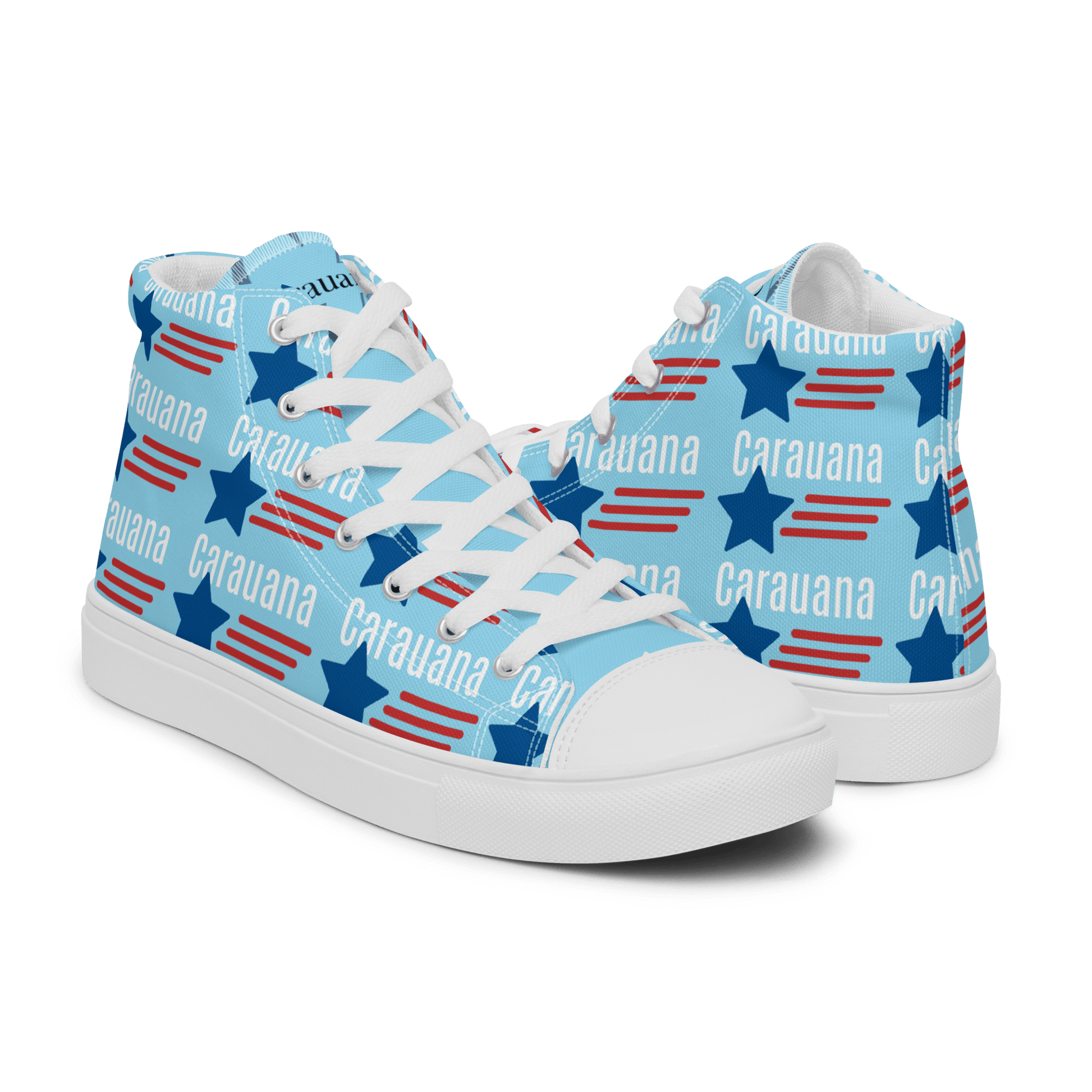 CARAUANA Hip Hop canvas shoes sky blue USA