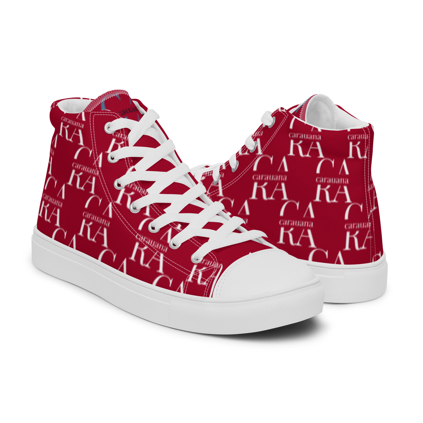 womens-high-top-canvas-shoes-RED