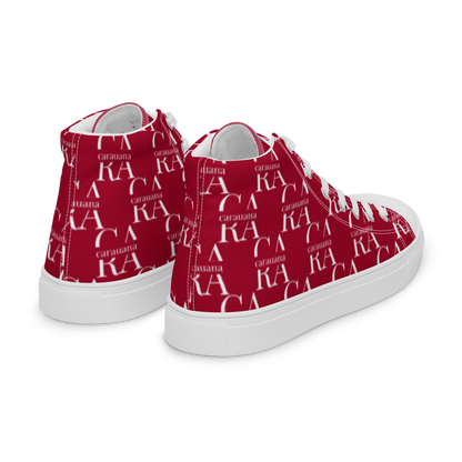 womens-high-top-canvas-shoes-RED