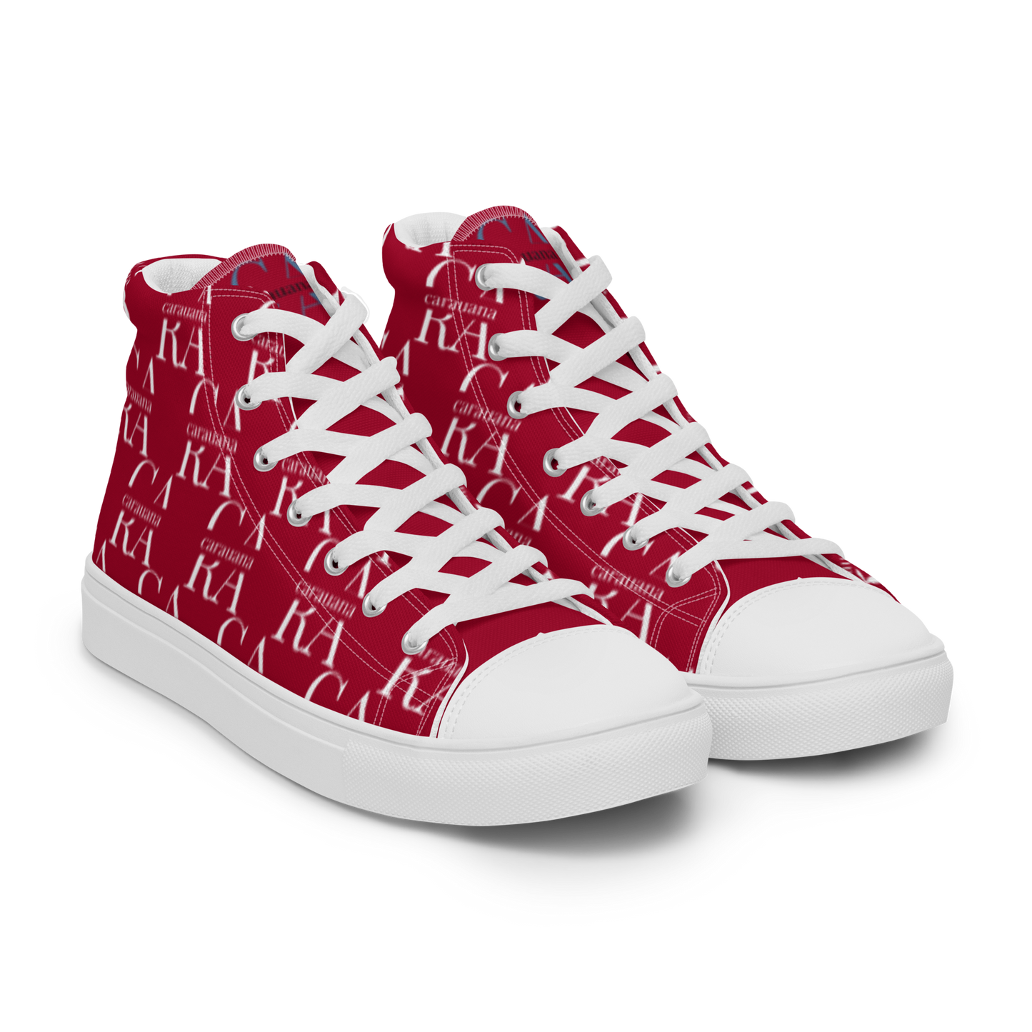 womens-high-top-canvas-shoes-RED